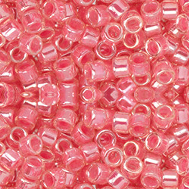 Toho AIKO 11/0 Seed Beads COTTON CANDY-LINED ROSALINE