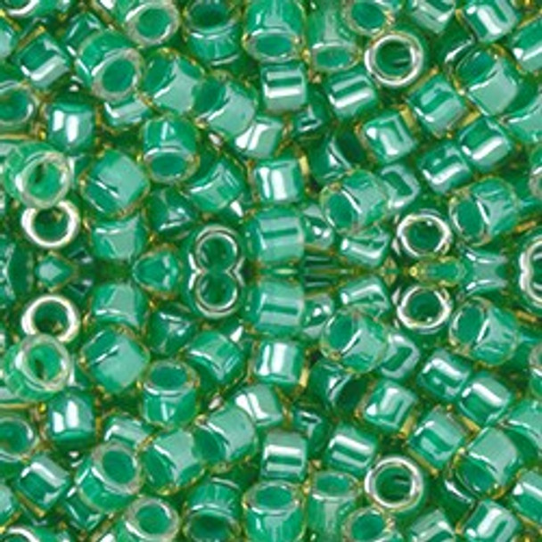 Toho AIKO 11/0 Seed Beads MINT-LINED LT JONQUIL