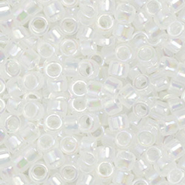 Toho AIKO 11/0 Seed Beads TRANSLUCENT WHITE RAINBOW