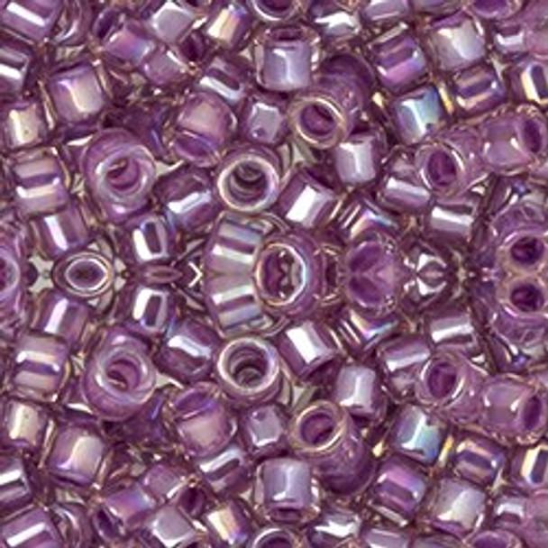 Toho AIKO 11/0 Seed Beads PANSY-LINED CRYSTAL RAINBOW