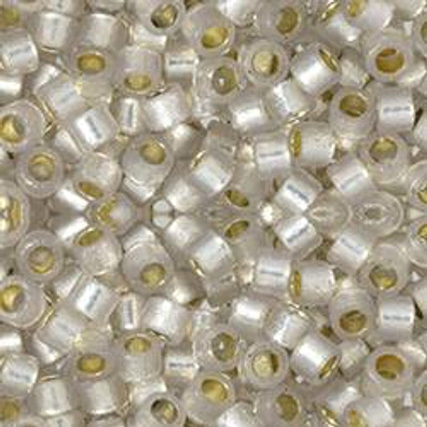 Toho AIKO 11/0 Seed Beads PERMAFINISH TRANSLUCENT SILVER-LINED CLOUD