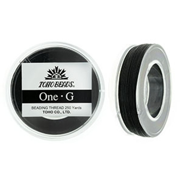 Toho One-G Beading Thread BLACK