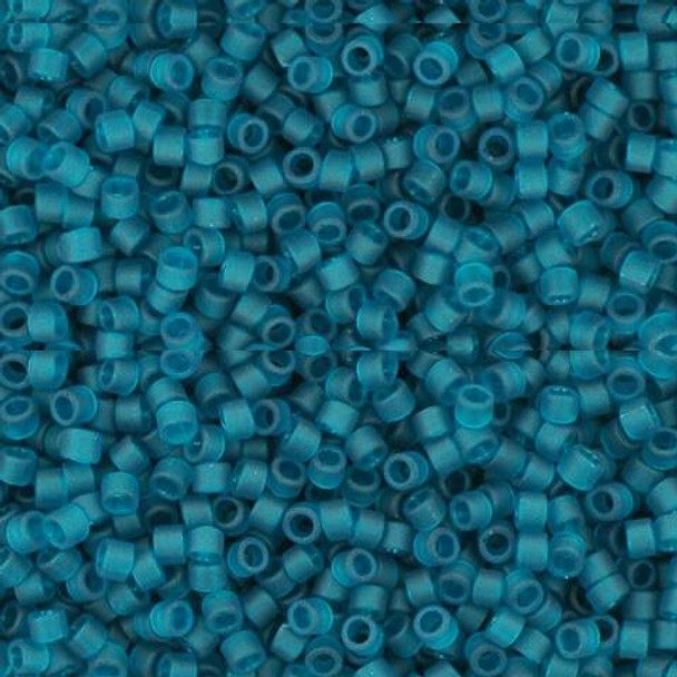 Toho Treasure 11/0 TRANSPARENT FROSTED TEAL Seed Beads