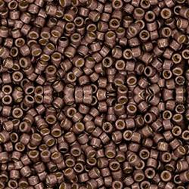Toho Treasure 11/0 PERMAFINISH GALVANIZED MATTE MOCHA FROST Seed Beads