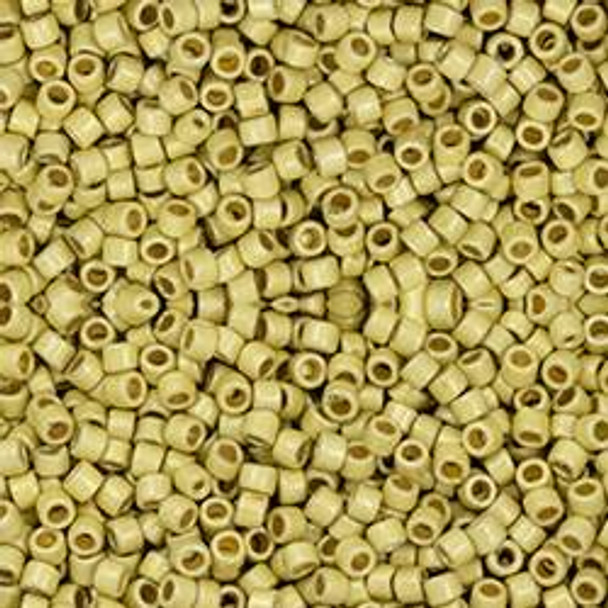 Toho Treasure 11/0 PERMAFINISH GALVANIZED MATTE YELLOW GOLD Seed Beads