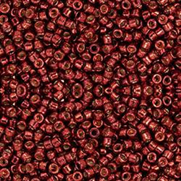 Toho Treasure 11/0 PERMAFINISH GALVANIZED BRICK RED Seed Beads
