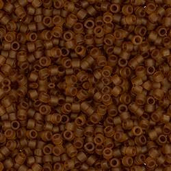 Toho Treasure 11/0 TRANSPARENT FROSTED SMOKY TOPAZ Seed Beads