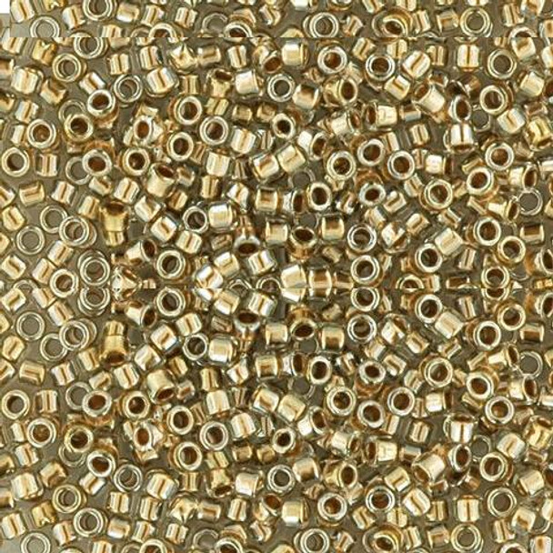 Toho Treasure 11/0 GOLD-LINED CRYSTAL Seed Beads