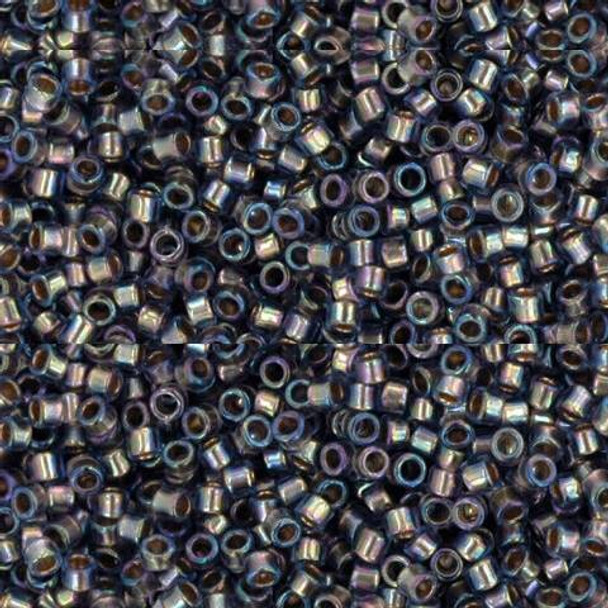 Toho Treasure 11/0 GOLD-LINED LT SAPPHIRE RAINBOW Seed Beads