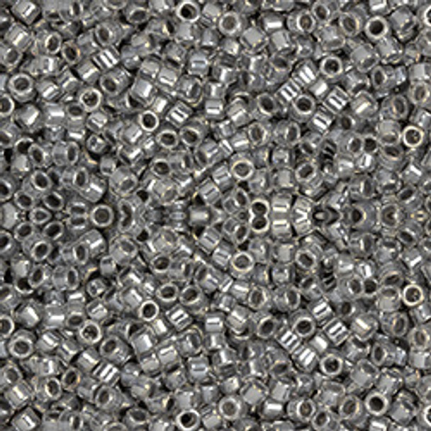 Toho Treasure 11/0 RAINCLOUD GRAY-LINED CRYSTAL Seed Beads