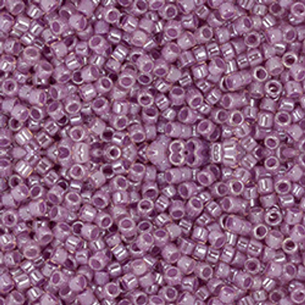 Toho Treasure 11/0 PURPLE-LINED CRYSTAL Seed Beads
