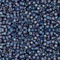 Toho Treasure 11/0 DENIM BLUE-LINED LT AMETHYST RAINBOW Seed Beads