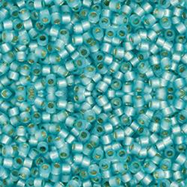 Toho Treasure 11/0 PERMAFINISH TRANSLUCENT SILVER-LINED AQUA Seed Beads