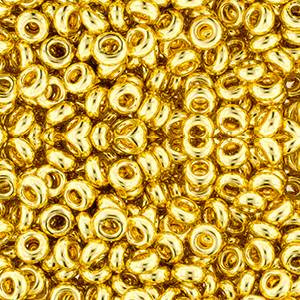 Toho DEMI 6/0 Seed Beads METALLIC 24K GOLD PLATED