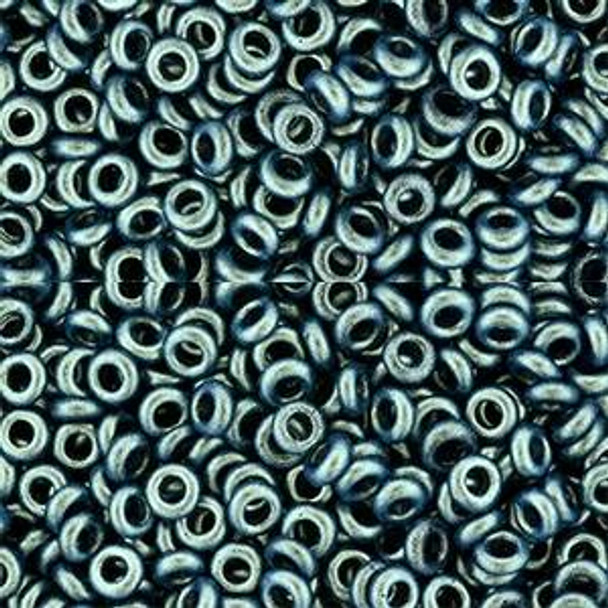 Toho DEMI 8/0 Seed Beads HYBRID POLYCHROME BLUE AQUA 2.5" tube
