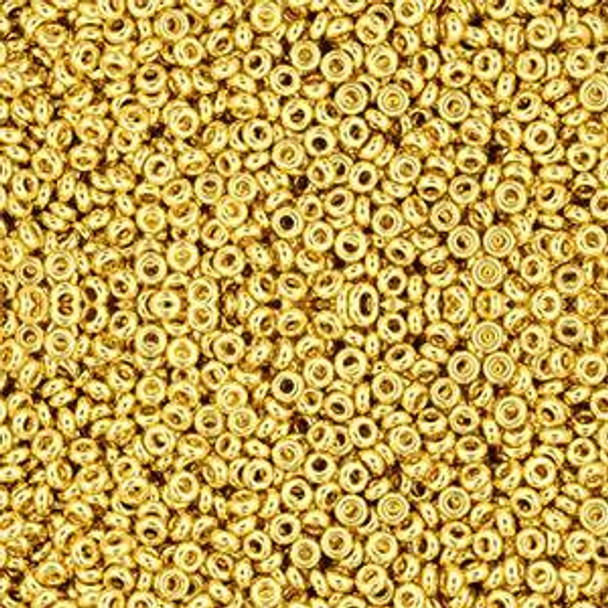 Toho DEMI 11/0 Seed Beads METALLIC 24K GOLD PLATED