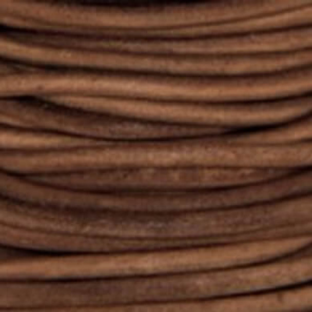Leather Cord 1mm NATURAL LT. BROWN Round-10 Meteres