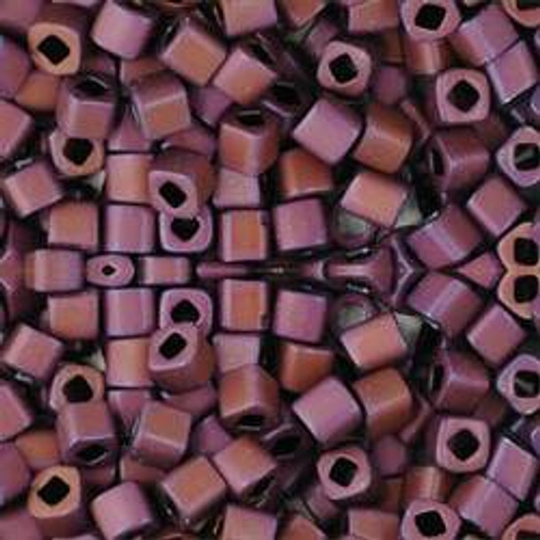Toho CUBE Seed Beads 3mm MATTE MAUVE MOCHA