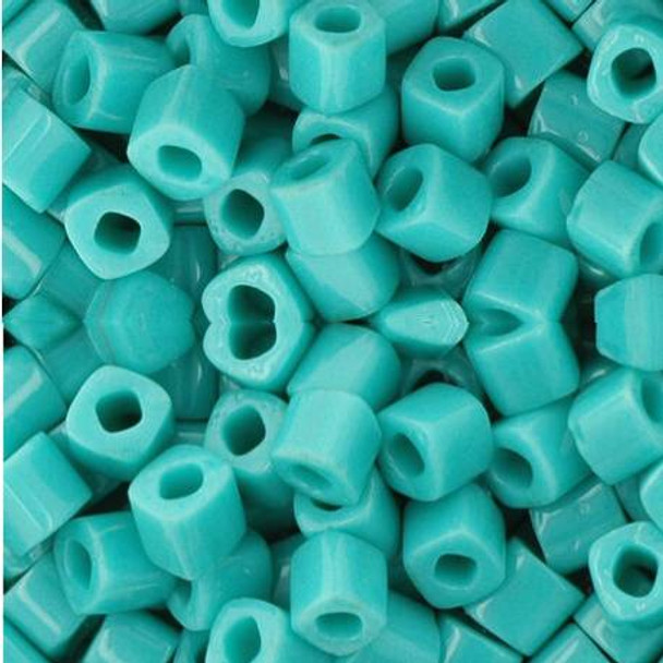 Toho CUBE Seed Beads 4mm OPAQUE TURQUOISE