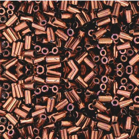 Toho BUGLE Seed Beads 3mm DK BRONZE