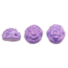 2-Hole ROSETA CABOCHON 6mm Czech Glass Beads Chatoyant-Spring Crocus