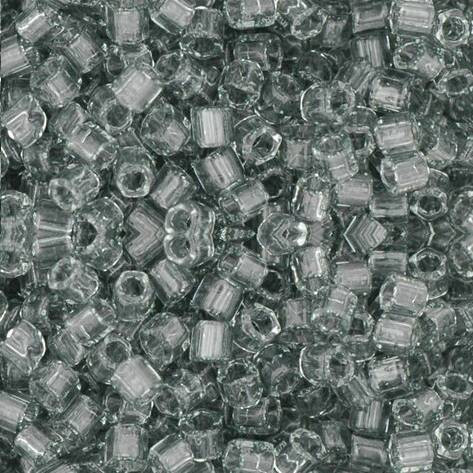 Toho HEXAGON 8/0 Seed Beads TRANSPARENT BLACK DIAMOND