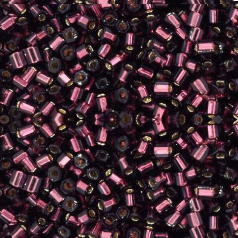 Toho HEXAGON 11/0 Seed Beads SILVER LINED AMETHYST