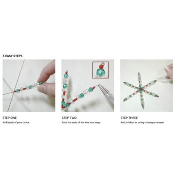 BEADING WIRE SNOWFLAKE-INSTRUCTION