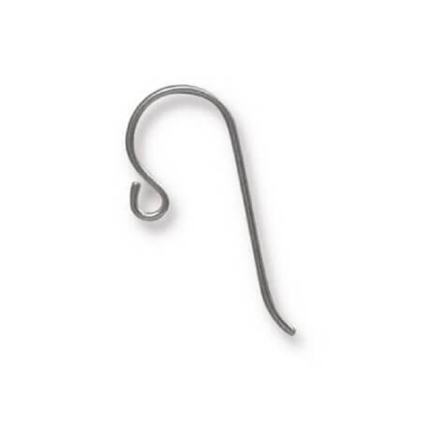 TierraCast EAR WIRE-French Hook w/Small Loop-Niobium Grey