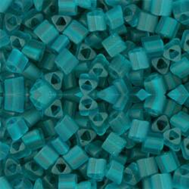 Toho TRIANGLE 8/0 Seed Beads TRANSPARENT FROSTED TEAL