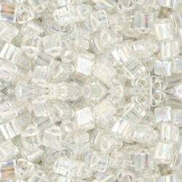 Toho TRIANGLE 8/0 Seed Beads TRANSPARENT RAINBOW CRYSTAL