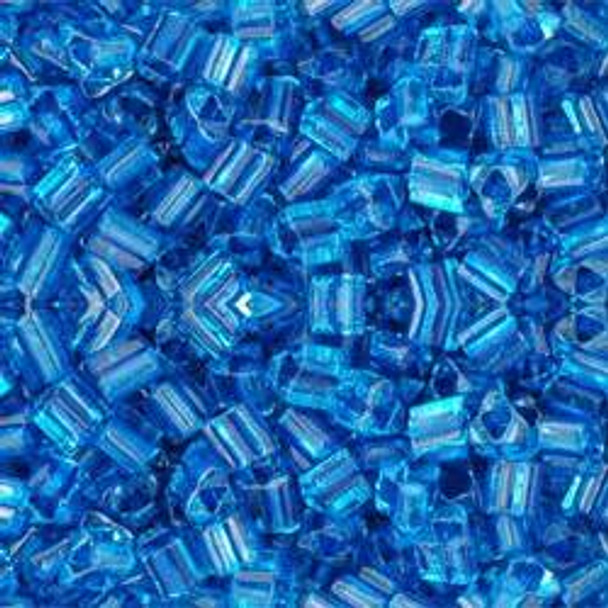 Toho TRIANGLE 8/0 Seed Beads AQUA CAPRI LINED