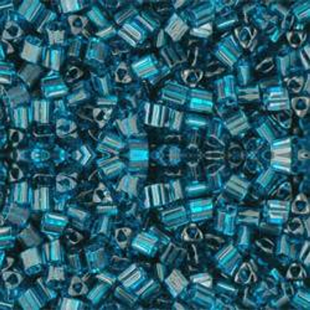 Toho TRIANGLE 11/0 Seed Beads TRANSPARENT CAPRI BLUE