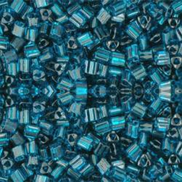 Toho TRIANGLE 11/0 Seed Beads TRANSPARENT CAPRI BLUE