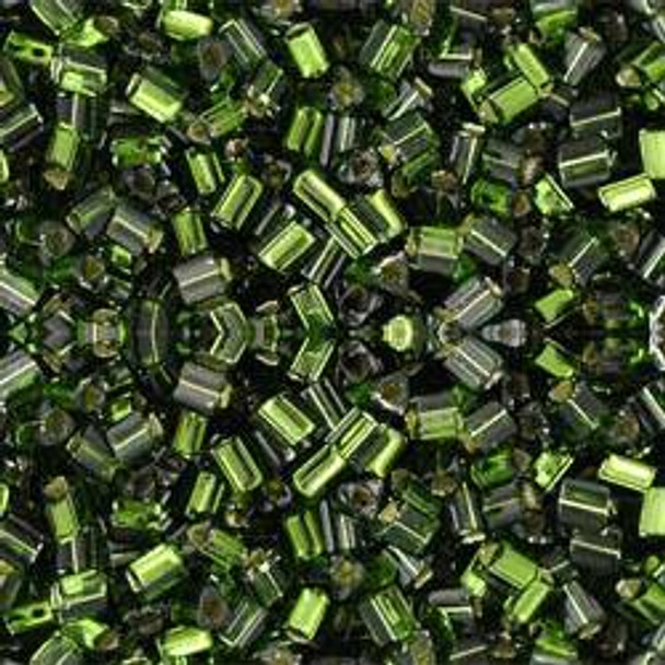 Toho TRIANGLE 11/0 Seed Beads SILVER LINED OLIVINE