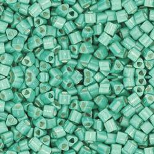 Toho TRIANGLE 11/0 Seed Beads GALVANIZED MATTE LT TEAL