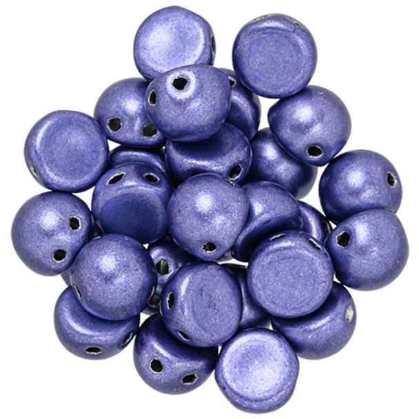 2-Hole Cabochon Beads SATURATED METALLIC ULTRA VIOLET