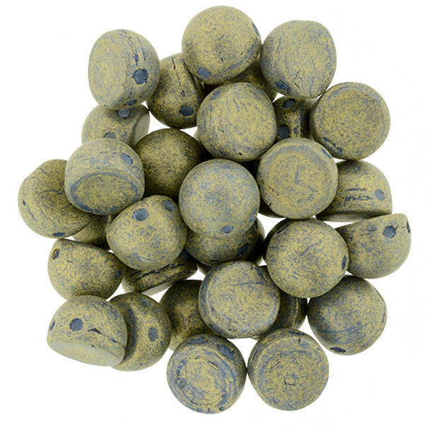 2-Hole Cabochon Beads PACIFICA POPPY SEED