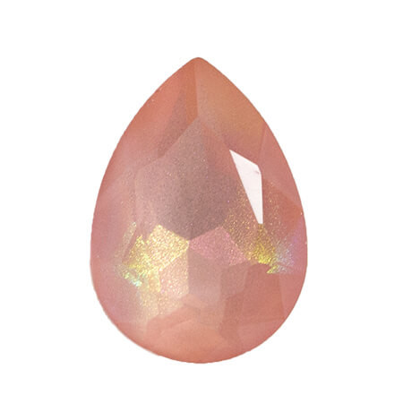 Krakovski Crystal Tear Drop 10x14mm LT. JUICY PEACH AB GLITTER