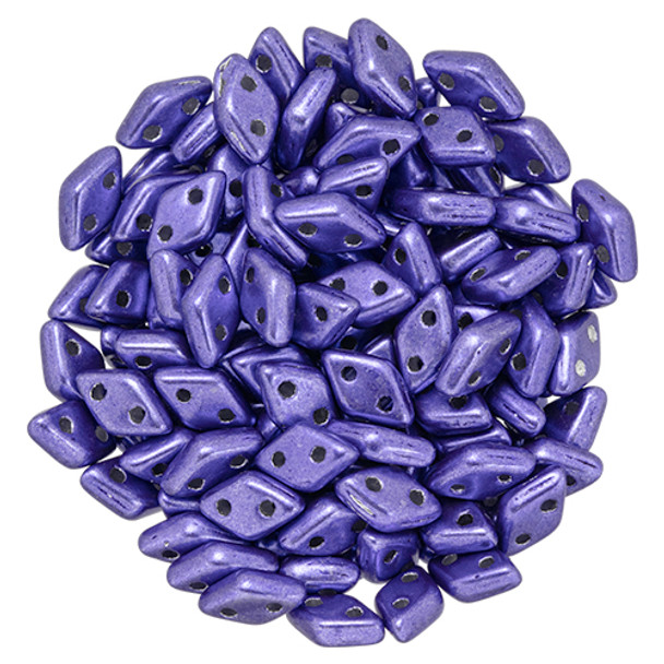2-Hole Diamond Beads SATURATED METALLIC ULTRA VIOLET