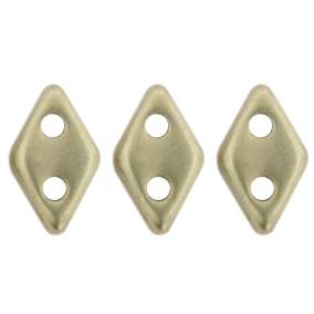 2-Hole Diamond Beads SUEDED GOLD CLOUD DREAM
