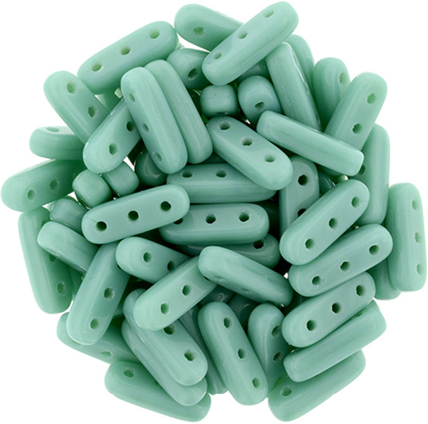 3-Hole Beam Beads TURQUOISE