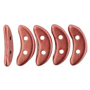 2-Hole Crescent Beads SUEDED GOLD LANTANA