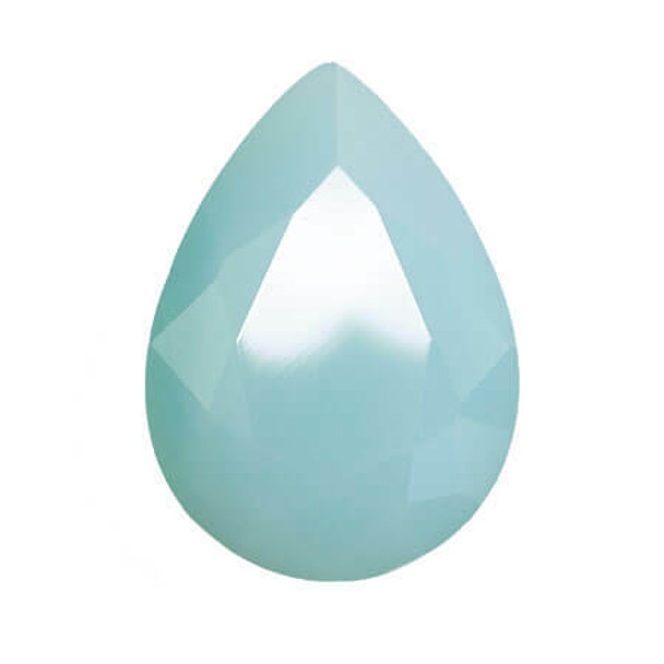 Krakovski Crystal Tear Drop 10x14mm AQUA OPAL