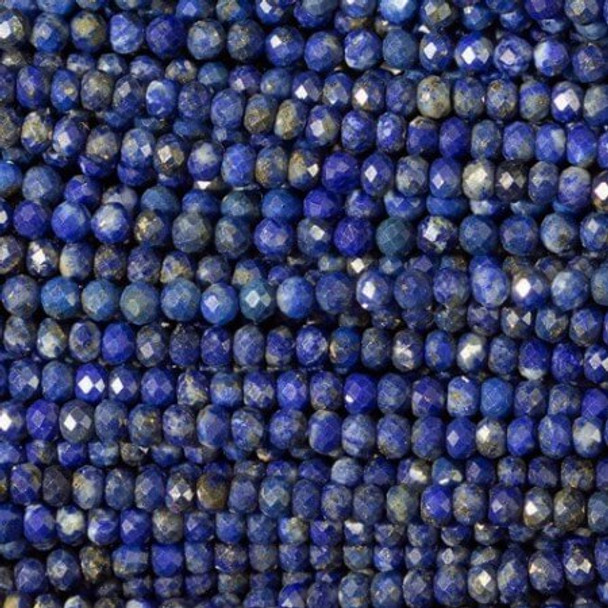 LAPIS 3mm High Grade Faceted Gemstone Beads