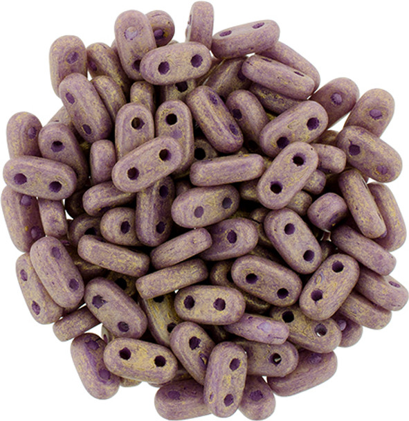 2-Hole Bar Beads 6x2mm CzechMates PACIFICA FIG