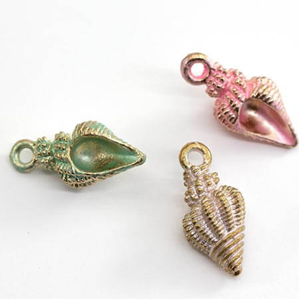 SPIRAL SHELL CHARMS