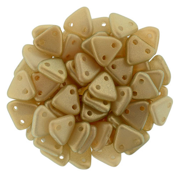 2-Hole TRIANGLE Beads 6mm CzechMates HALO ETHEREAL MYRRH