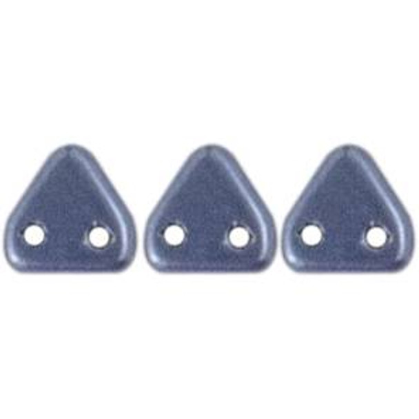 2-Hole TRIANGLE Beads 6mm CzechMates SUEDED GOLD PROVENCE