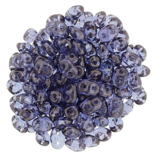 2-Hole SUPERDUO 2x5mm Czech Glass Seed Beads TANZANITE VEGA